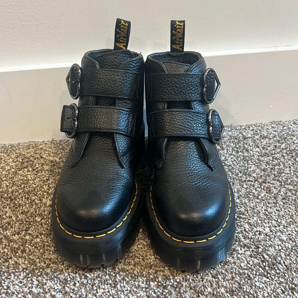 Dr Marten Heart Buckle boots.